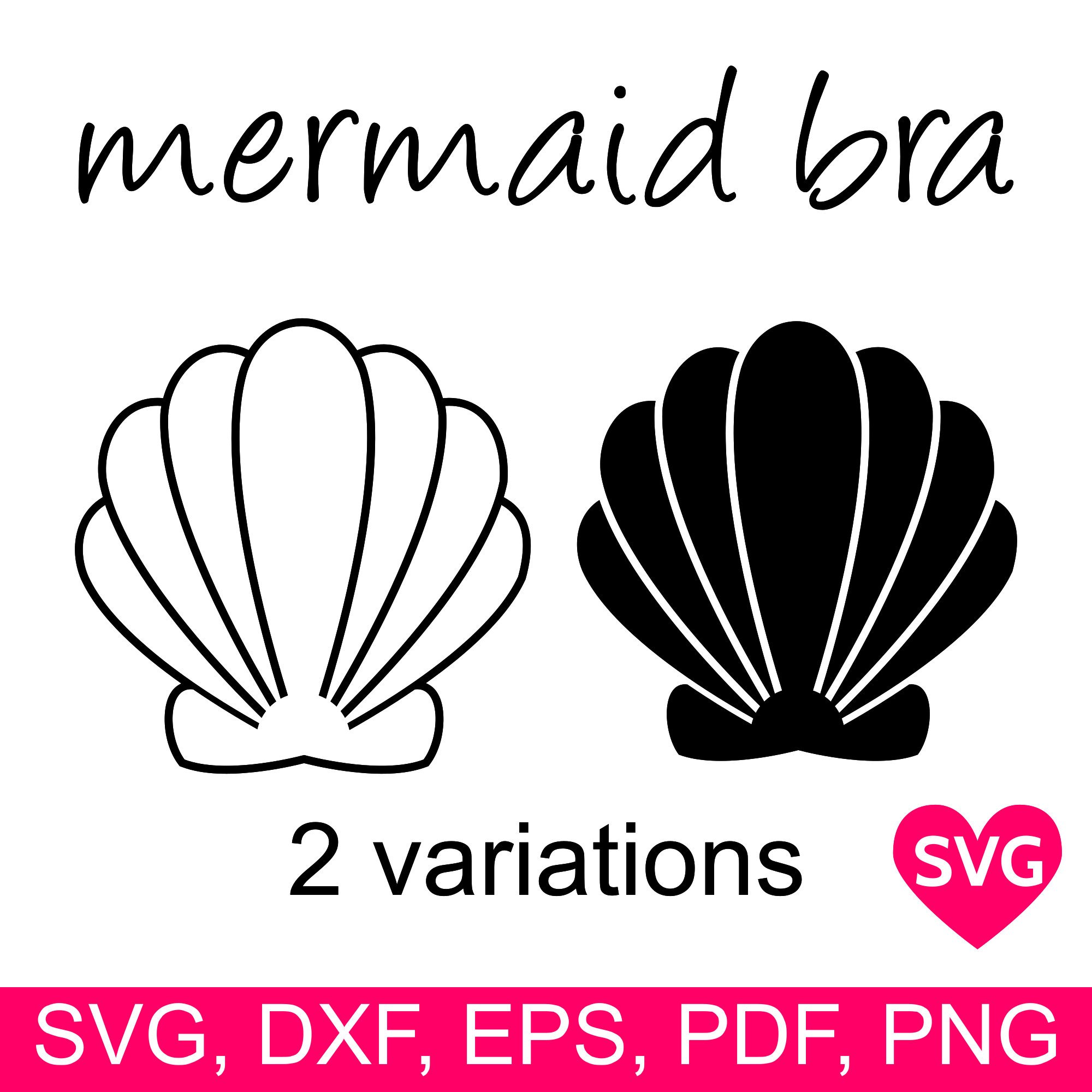 Mermaid with sea shells. Bra clipart clamshell