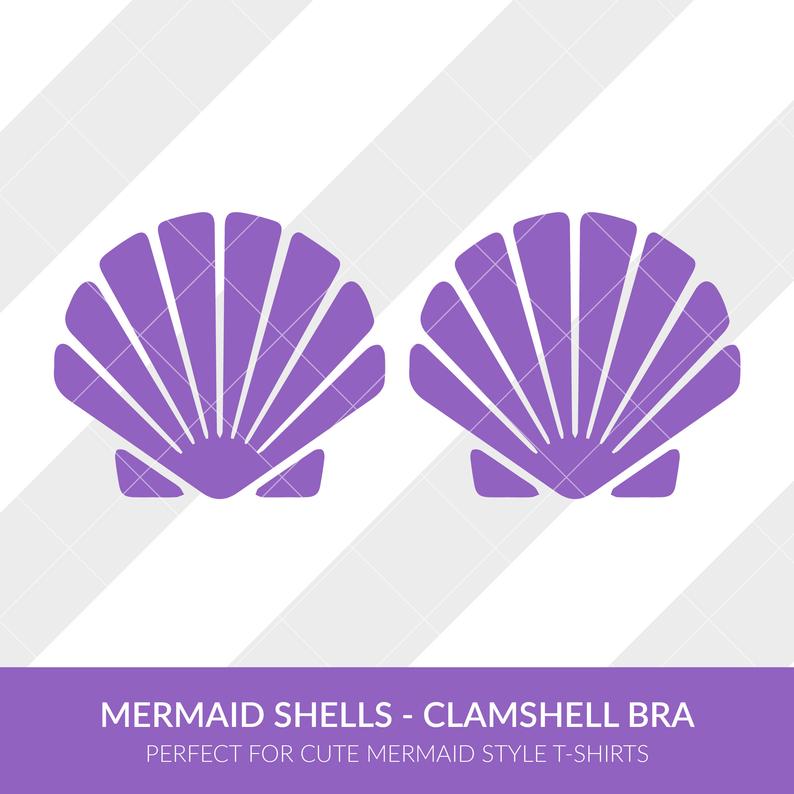 clam clipart mermaid bra shell