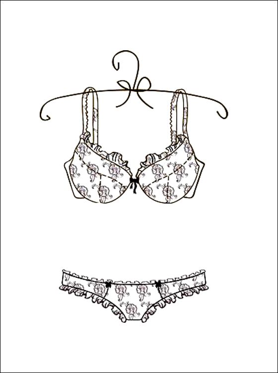 Pin on coloring . Bra clipart colouring