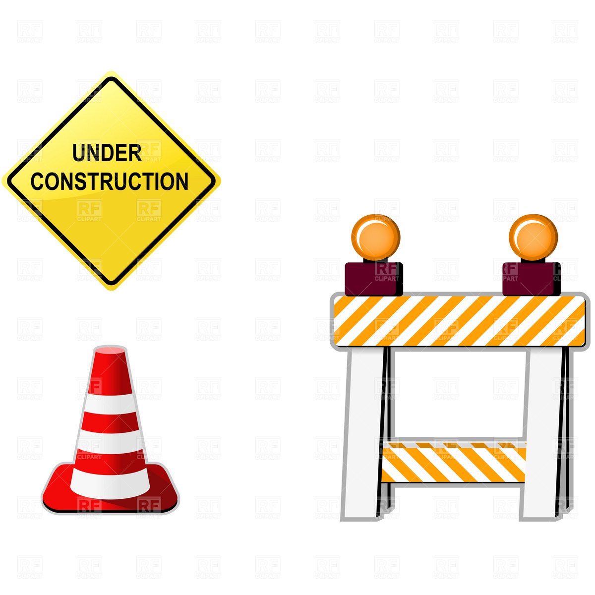 Road free . Braces clipart construction