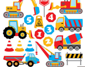 Under digital set trucks. Braces clipart construction