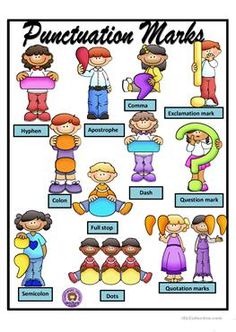 Use of marks worksheets. Braces clipart punctuation mark