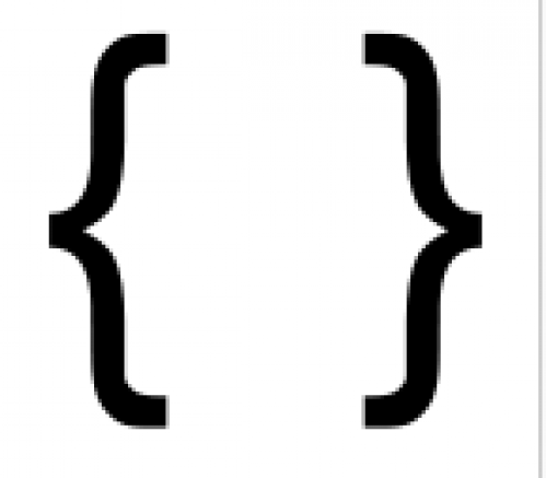 Ditto . Braces clipart punctuation mark