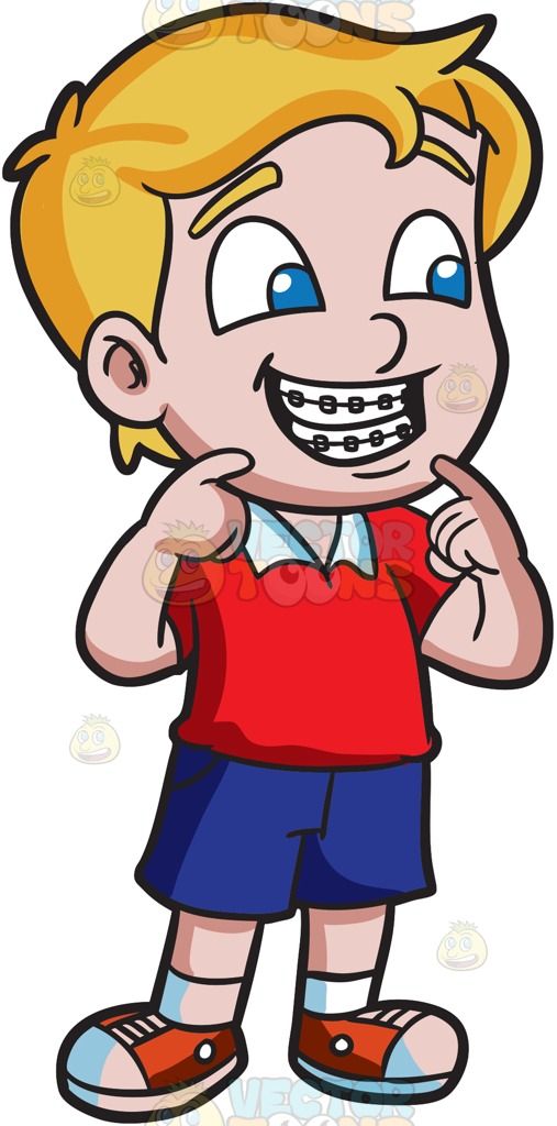 Braces clipart walking. A proud boy showing