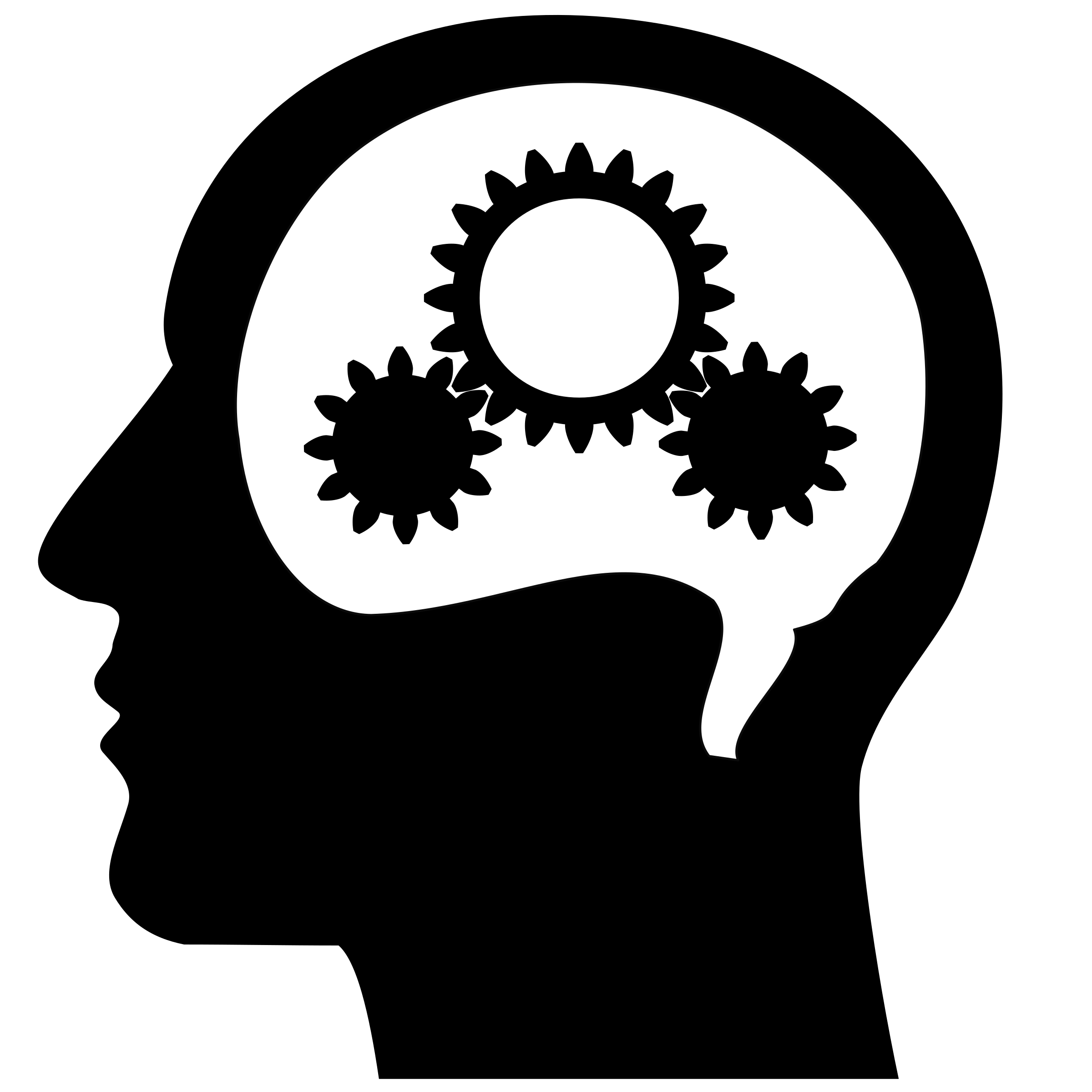 Thinking brain png hd. Psychology clipart brainstorming