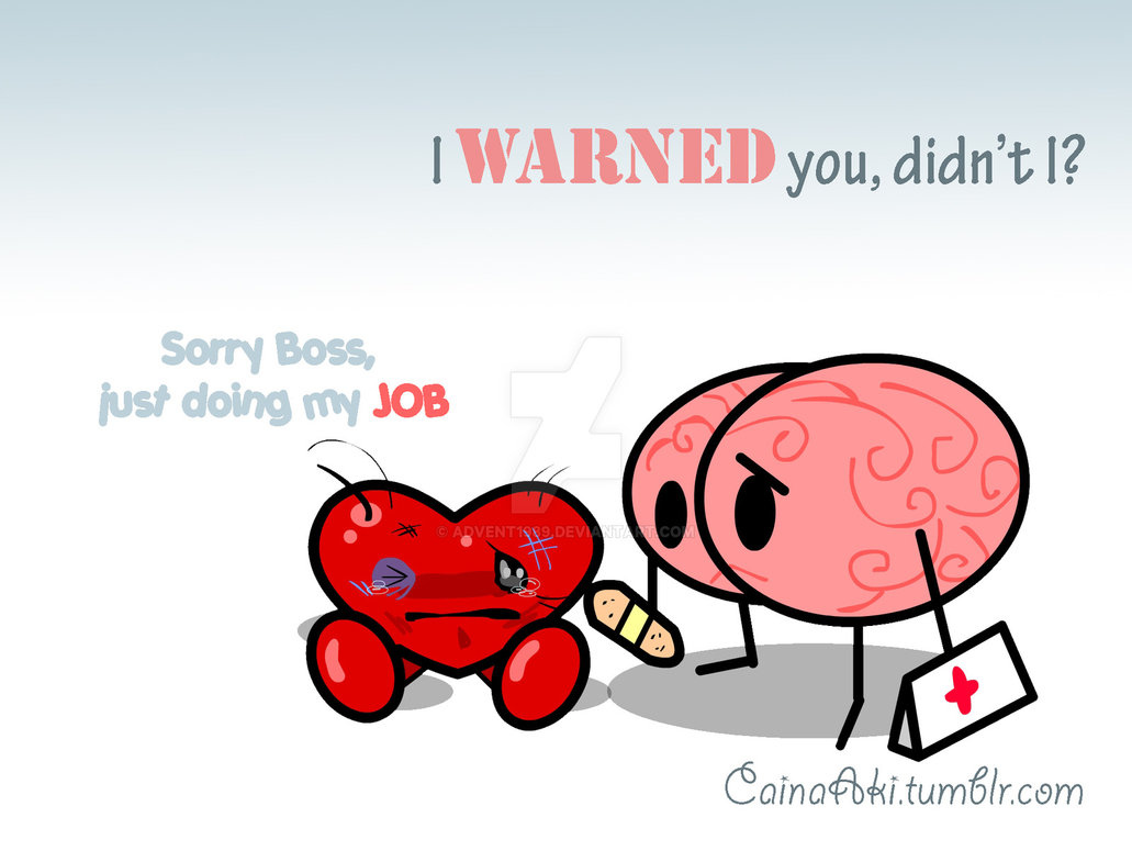 Heart and by advent. Brain clipart doodle
