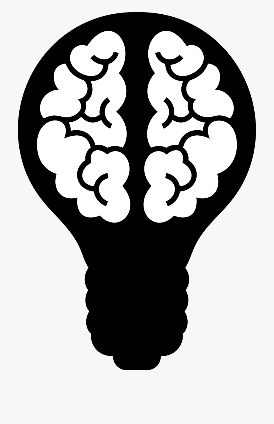lightbulb clipart brain