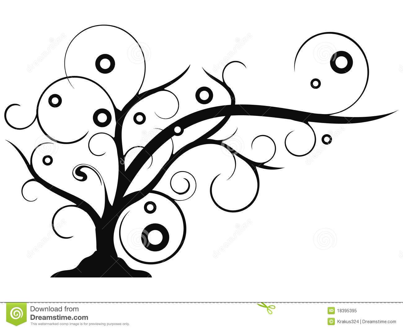 tree clipart abstract