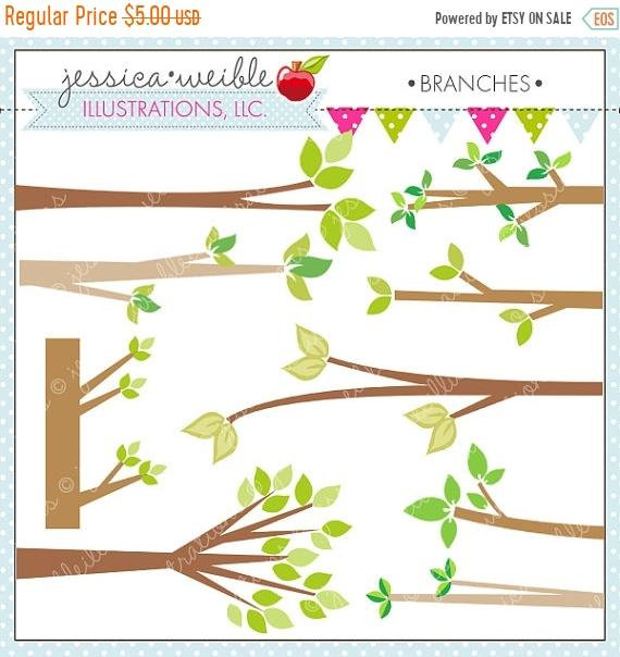 Branch clipart cute. Sale branches digital for