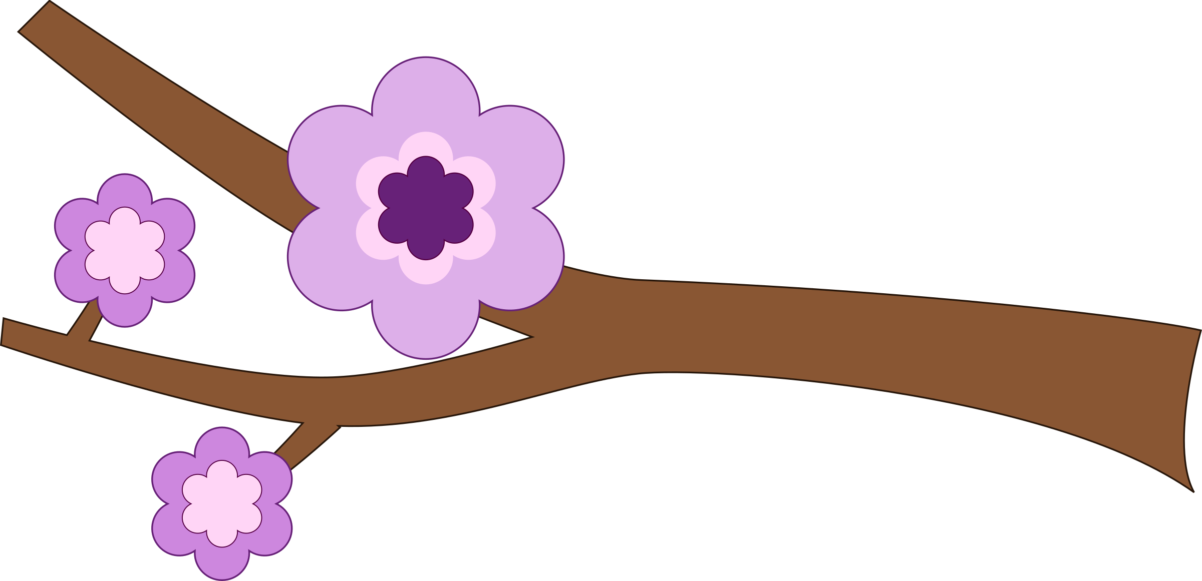 clipart spring purple