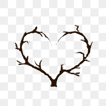branch clipart heart