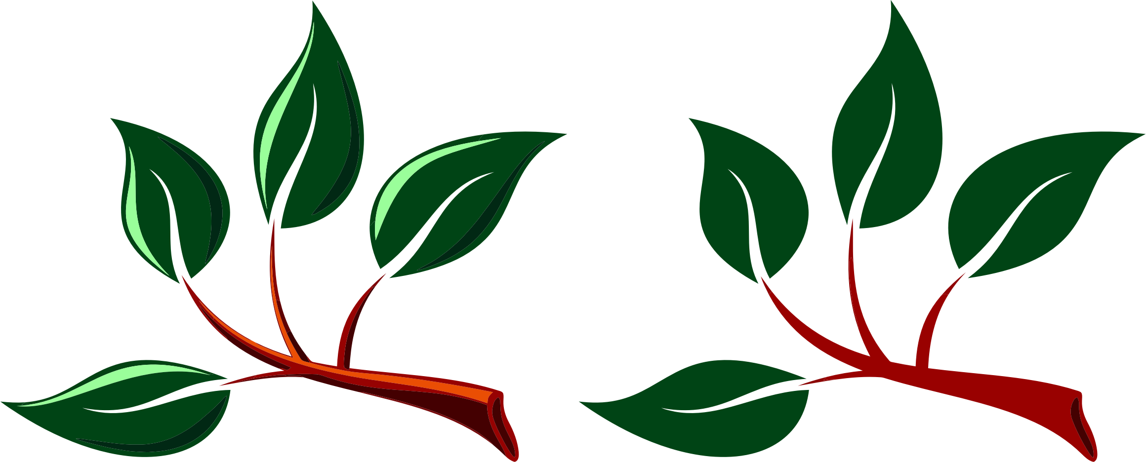 clipart leaves icon