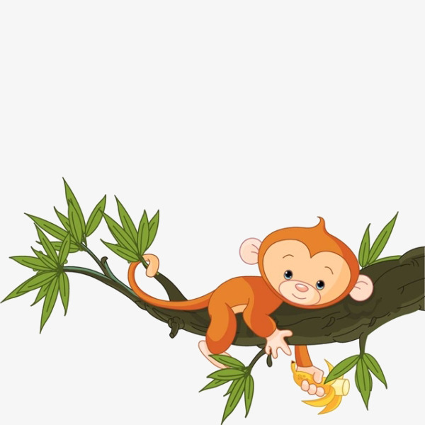 branch clipart monkey