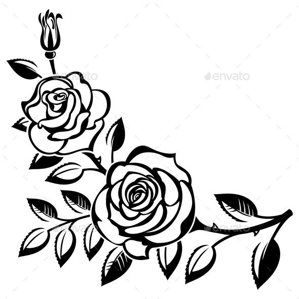 Of roses art cut. Branch clipart rose