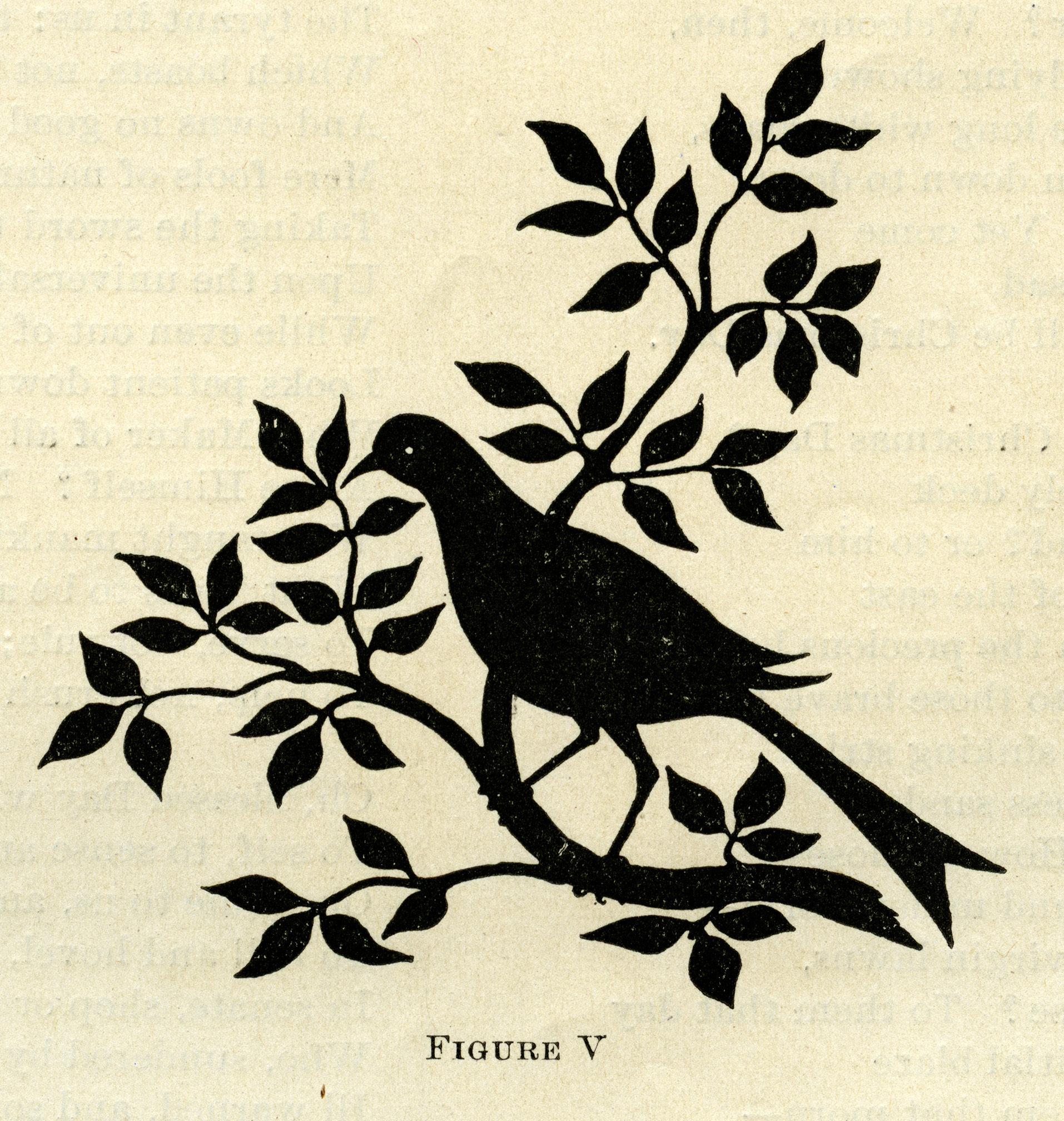 Bird on silhouette free. Branch clipart vintage
