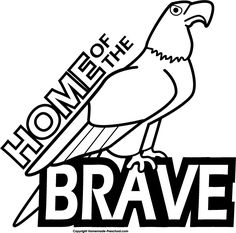Brave clipart black and white.  th of july
