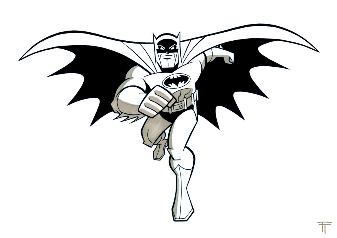 Brave clipart black and white. Tommy tejeda batman the