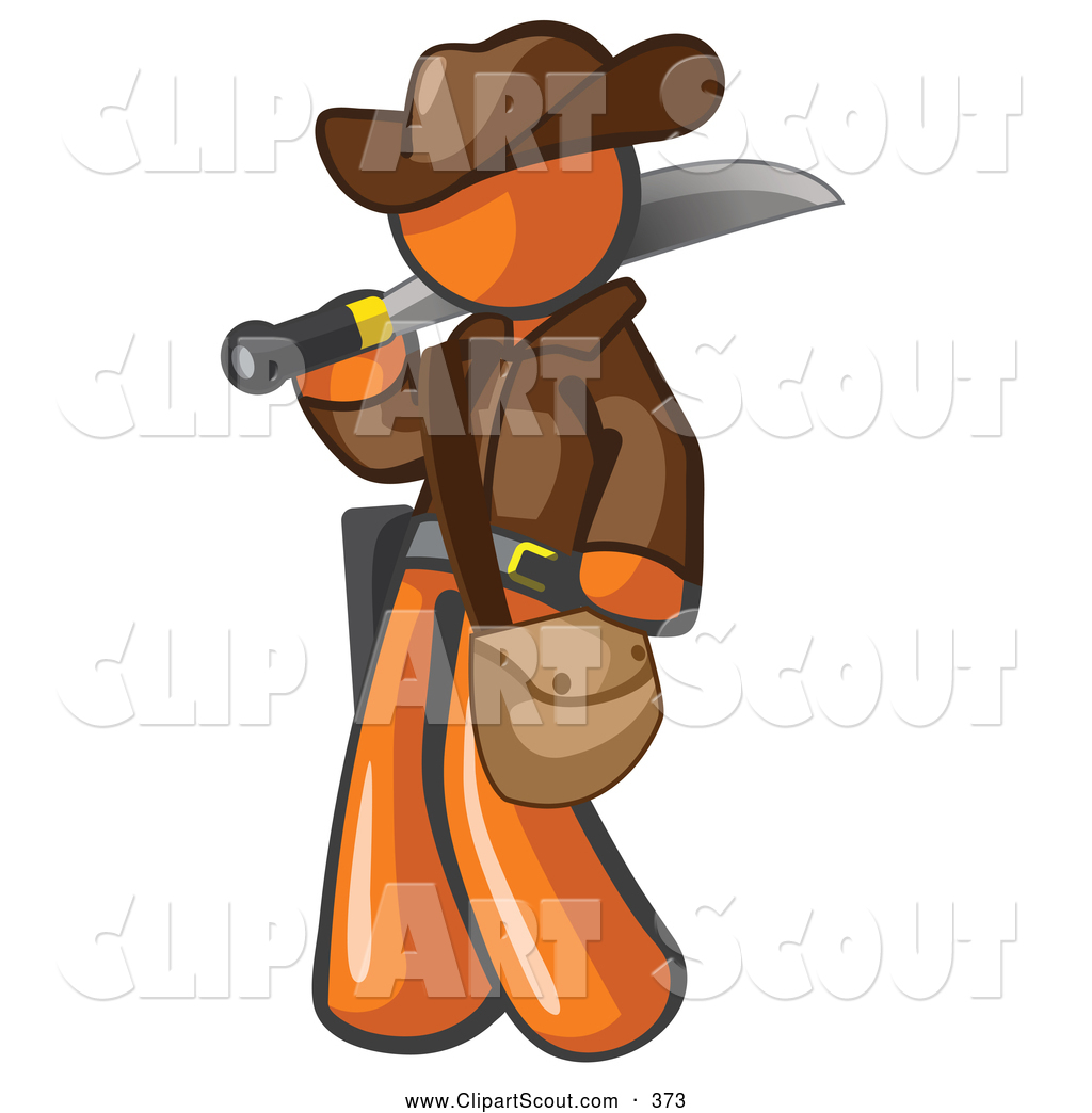 Royalty free stock scout. Brave clipart brave man