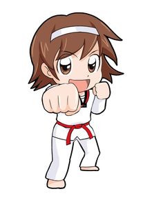 brave clipart karate girl