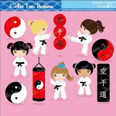 brave clipart karate girl