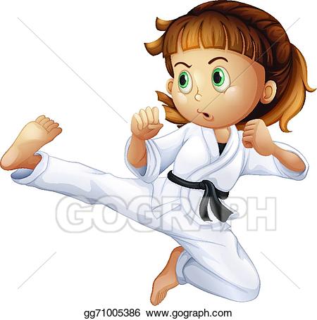 brave clipart karate girl