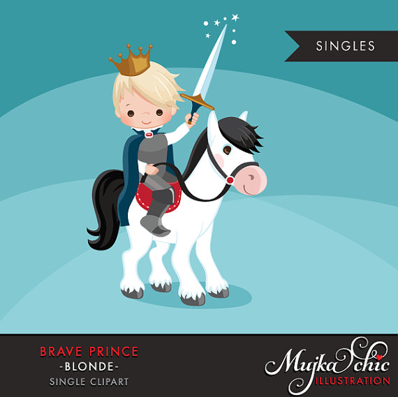 Cute graphic horse crown. Brave clipart prince