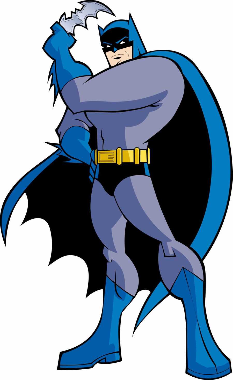 Batman cartoon graphics illustration. Brave clipart superhero