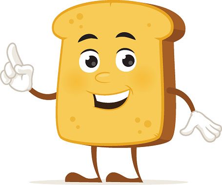 bread clipart happy