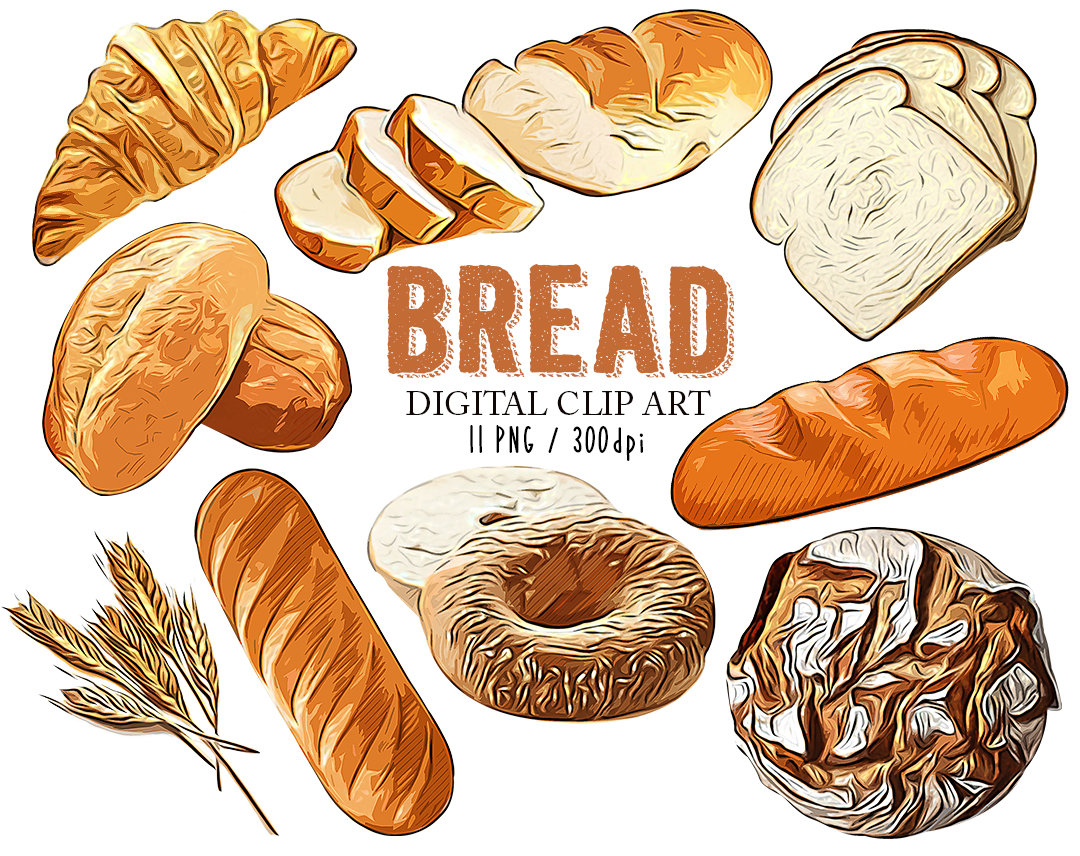 bread clipart printable