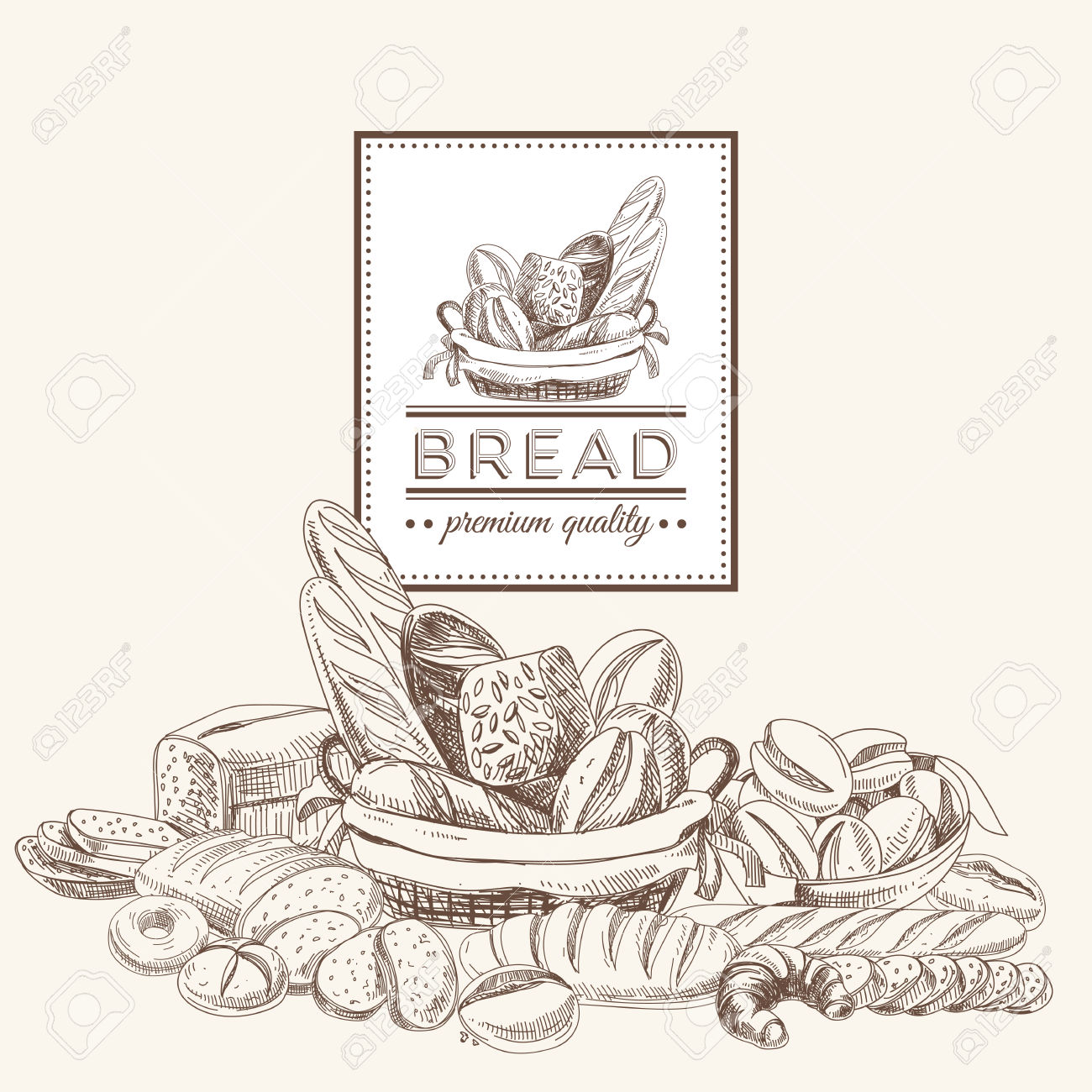 bread clipart vector