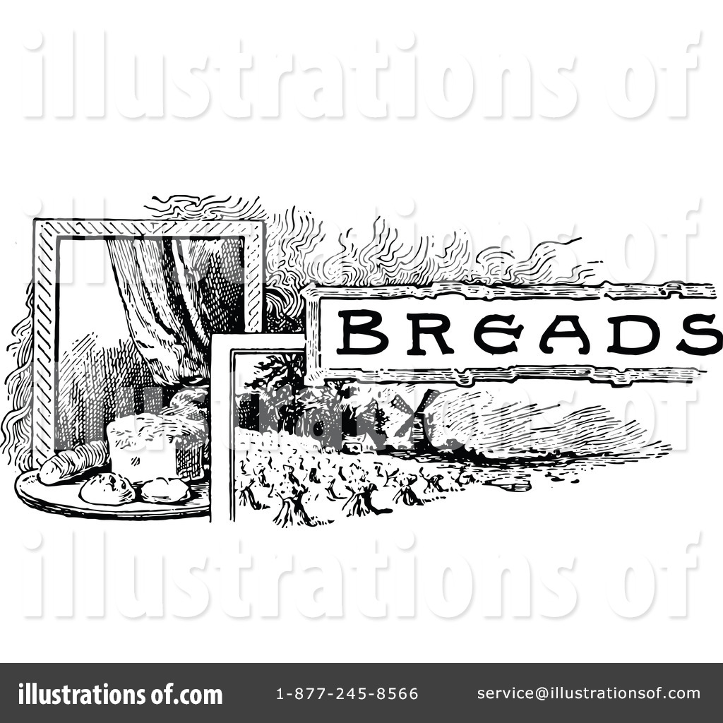 bread clipart vintage