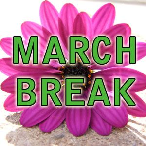 break clipart march break