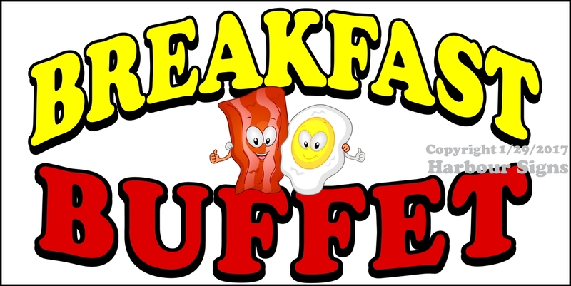 Breakfast clipart breakfast buffet. Food truck concession vinyl