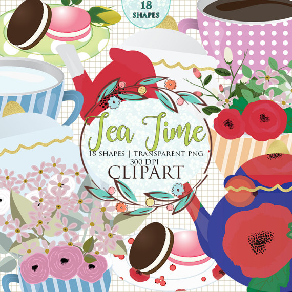 Breakfast clipart french. Tea time clip art