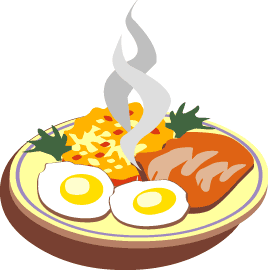 meal clipart full plate