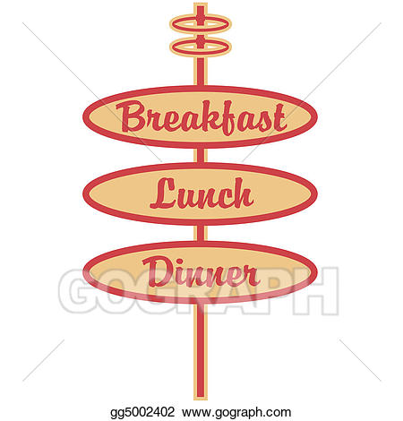 breakfast clipart sign