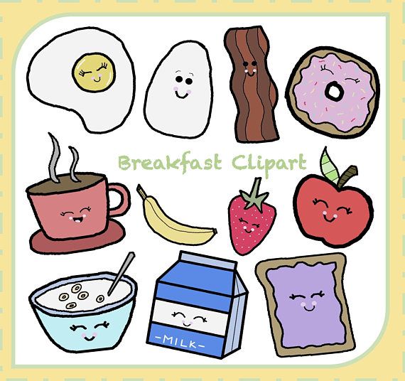 breakfast clipart text