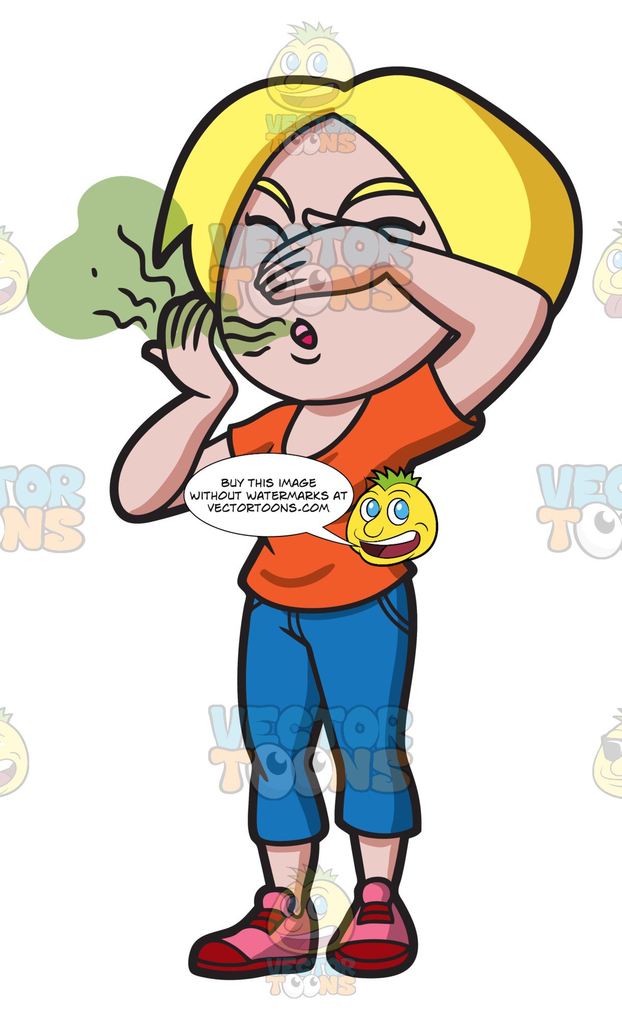 smell clipart stinky person