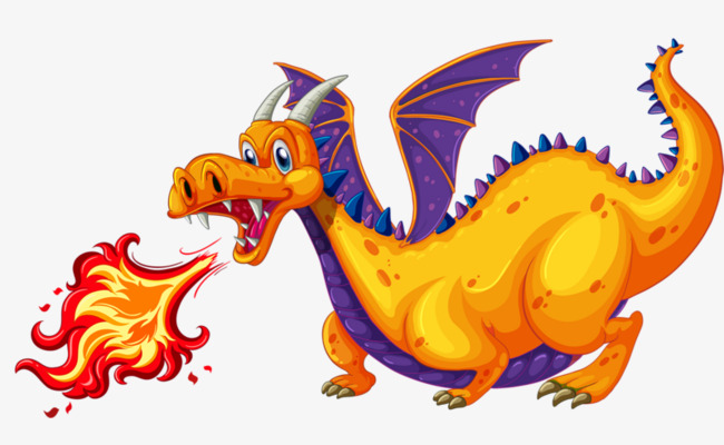 Breath clipart fire. Breathing dragon hand painted