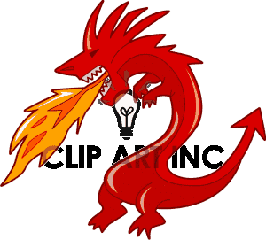 Dragon breathing fire panda. Character clipart flame