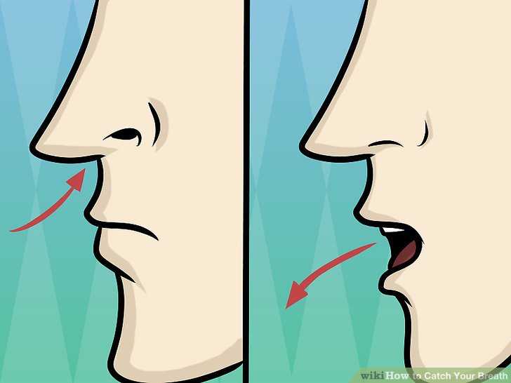 Ways to catch your. Breath clipart nose breathing