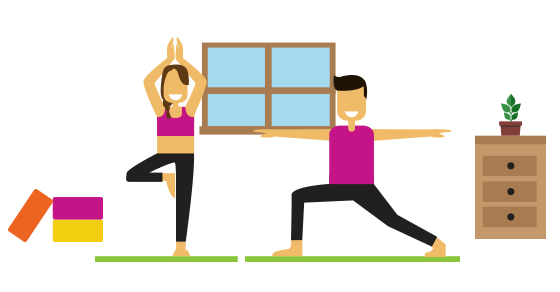 Infographic exercises and yoga. Breathe clipart rapid breathing