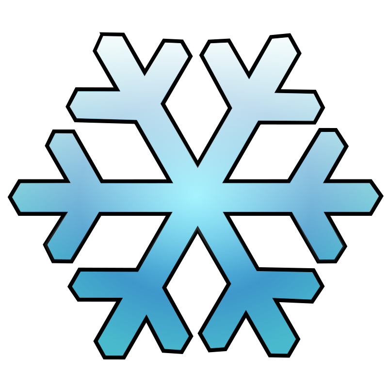 Snowflake clipart easy. Cold weather clip art