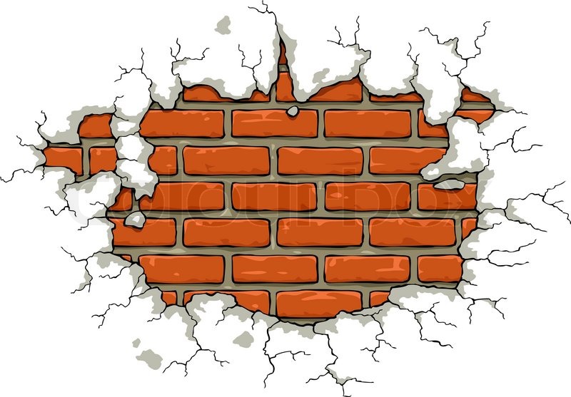 Brick broken brick