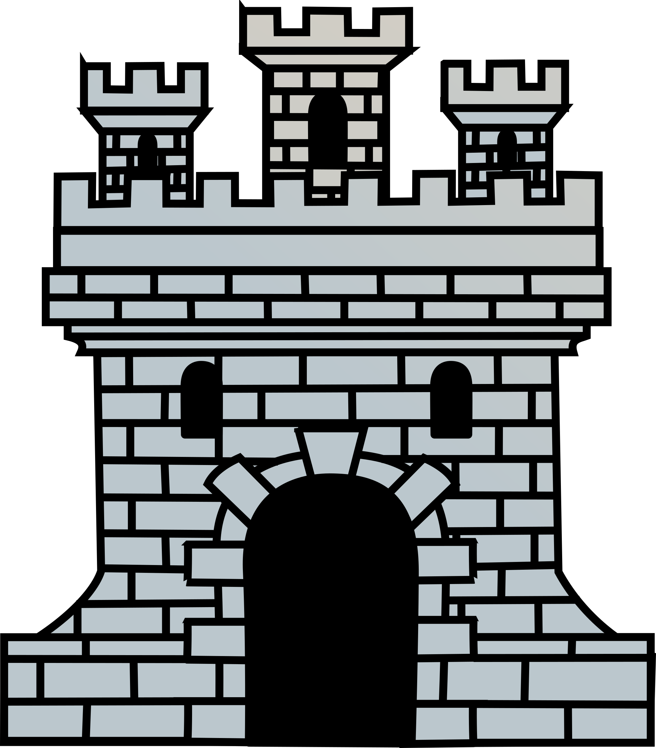 brick clipart castle