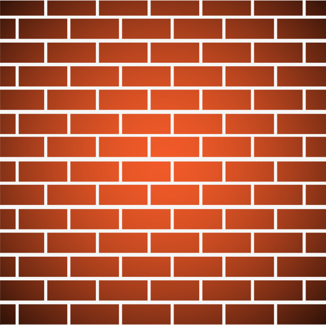 Brick clipart cement brick. Orange minimalist wall simple