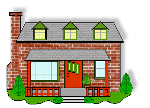 clipart home brick house