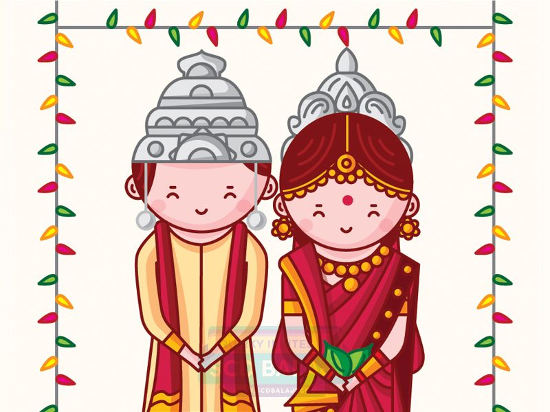engagement clipart bengali wedding