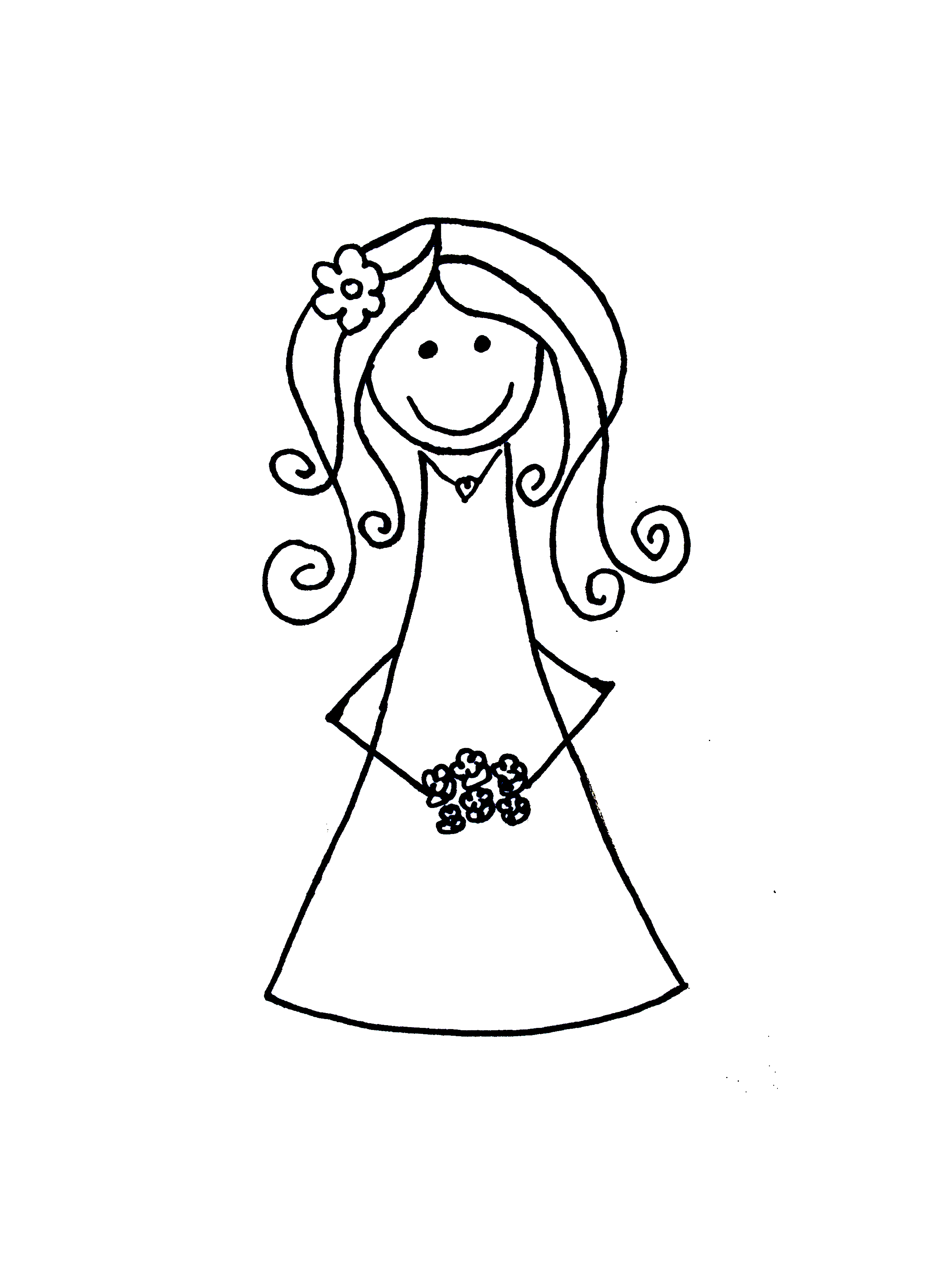 Free Free Wedding Dress Outline Svg 787 SVG PNG EPS DXF File