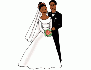 bride clipart married